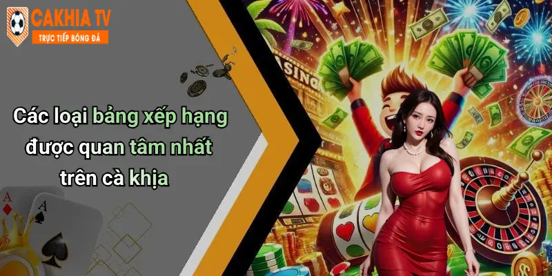 Các loại bảng xếp hạng được quan tâm nhất trên cà khịa