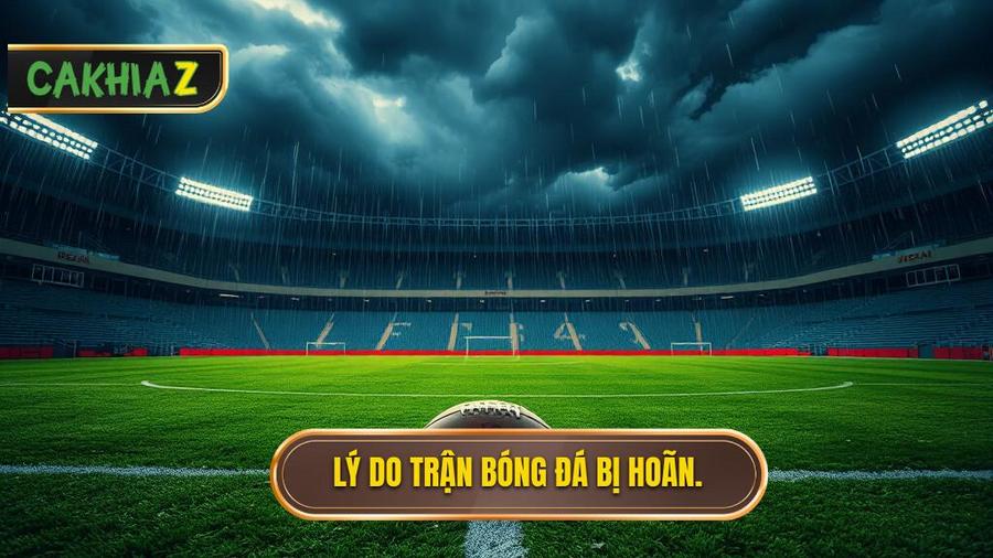 Tại sao trận đấu bóng đá bị hoãn và tầm quan trọng của việc hiểu luật