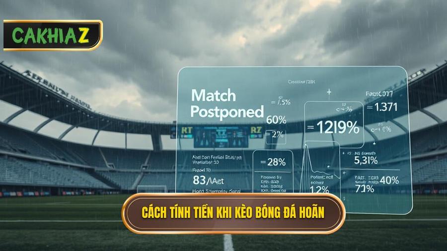 Quy định chung về cách tính tiền khi kèo bóng đá bị hoãn