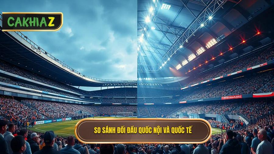 Sự khác biệt giữa đối đầu tại giải quốc nội và đấu trường quốc tế