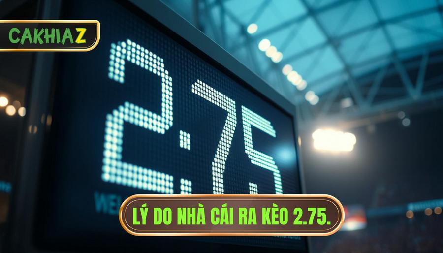 Lý do nhà cái ra kèo 2.75.