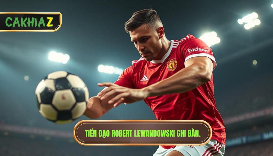 Tiền đạo Robert Lewandowski ghi bàn.