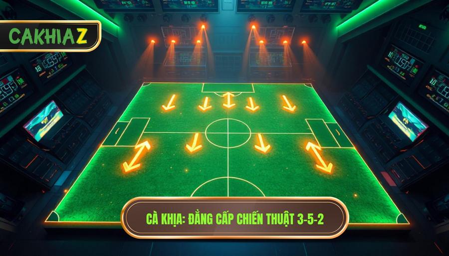 Chiến thuật bóng đá 3-5-2 tấn công: Đỉnh cao kiểm soát và hủy diệt